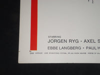 1968 I, A LOVER 1/2 SHEET MOVIE POSTER - JORGEN RYG, AXEL STROBYE - P 326