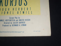 1962 THE GREAT WALTZ 1/2 SHEET MOVIE POSTER - LUISE RAINER - P 410