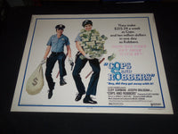 1973 COPS AND ROBBERS 1/2 SHEET MOVIE POSTER-JOSEPH BOLOGNA, CLIFF GORMAN- P 306