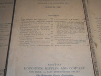 1886-1887 THE ATLANTIC MONTHLY MAGAZINE LOT OF 7 - STORIES & ARTICLES - WR 341A