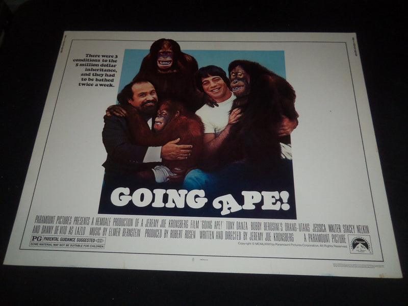 1981 GOING APE 1/2 SHEET MOVIE POSTER - TONY DANZA - P 279