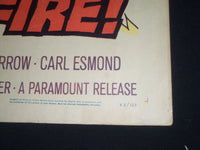 1962 BRUSHFIRE! 1/2 SHEET MOVIE POSTER - JOHN IRELAND, EVERETT SLOANE - P 432