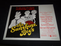 1975 THE SUNSHINE BOYS 1/2 SHEET MOVIE POSTER-WALTER MATTHAU, GEORGE BURNS-P 398