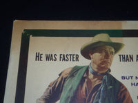 1960 FOUR FAST GUNS 1/2 SHEET MOVIE POSTER - JAMES CRAIG, EDGAR BUCHANAN - P 473