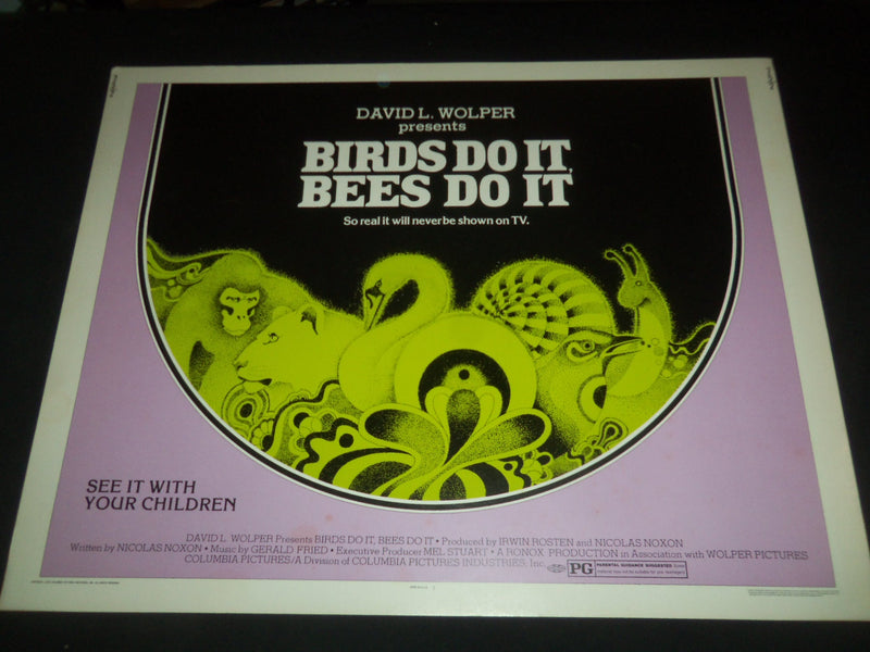 1974 BIRDS DO IT BEES DO IT 1/2 SHEET MOVIE POSTER - P 324