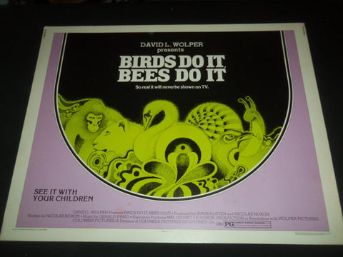 1974 BIRDS DO IT BEES DO IT 1/2 SHEET MOVIE POSTER - P 324