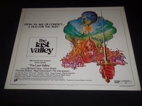 1970 THE LAST VALLEY 1/2 SHEET MOVIE POSTER - MICHAEL CAINE, OMAR SHARIF - P 347