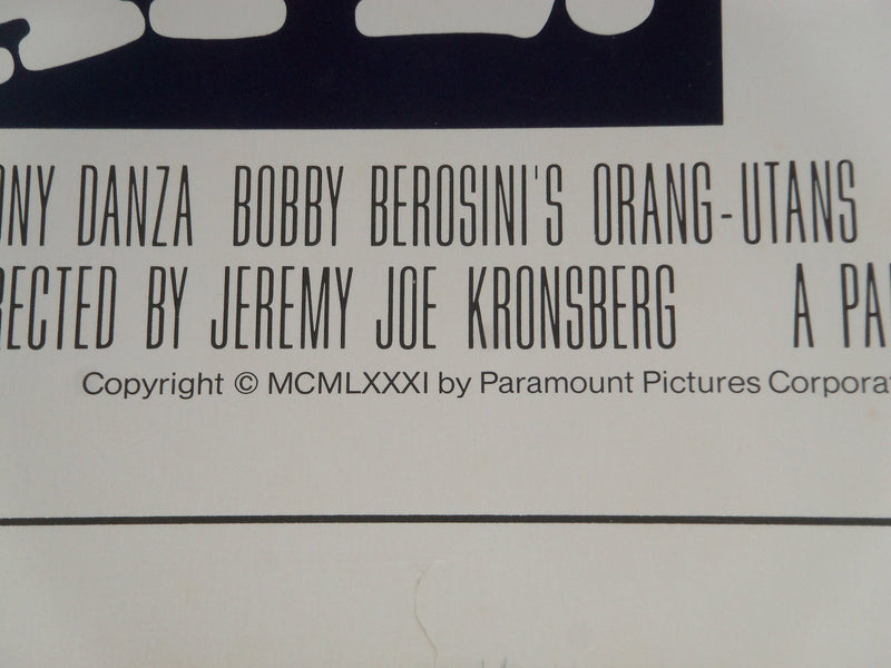 1981 GOING APE 1/2 SHEET MOVIE POSTER - TONY DANZA - P 279