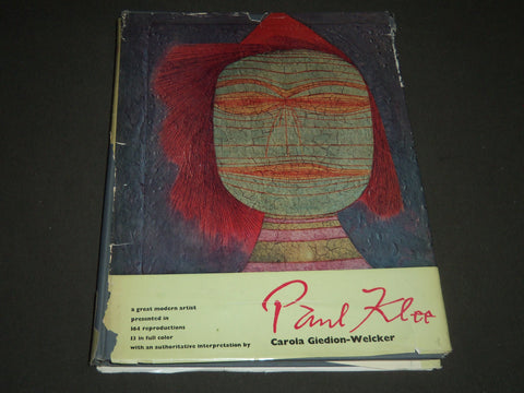 1952 PAUL KLEE BY CAROLA GIEDION-WELCKER HARDCOVER BOOK - I 933