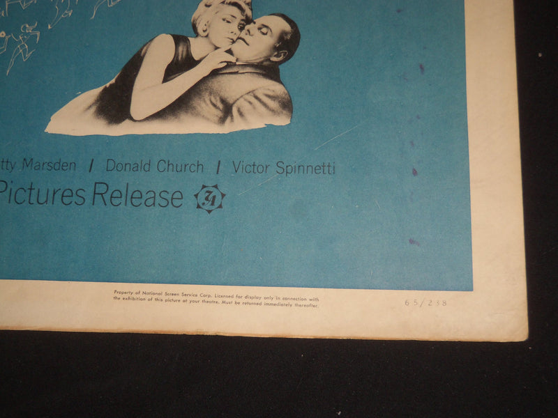 1965 THE WILD AFFAIR 1/2 SHEET MOVIE POSTER - NANCY KWAN, TERRY THOMAS - P 446