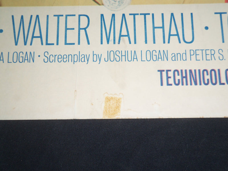 1964 ENSIGN PULVER 1/2 SHEET MOVIE POSTER - ROBERT WALKER, BURL IVES - P 460
